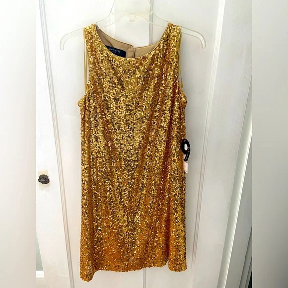 Nine West | Dresses | Nwt Nine West Gold Sequin Sleeveless Dress | Poshmark Nine West | Dresses | Nwt Nine West Gold Sequin Sleeveless Dress | Poshmark